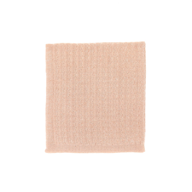 POINTELLE BLANKET Shell pink marl