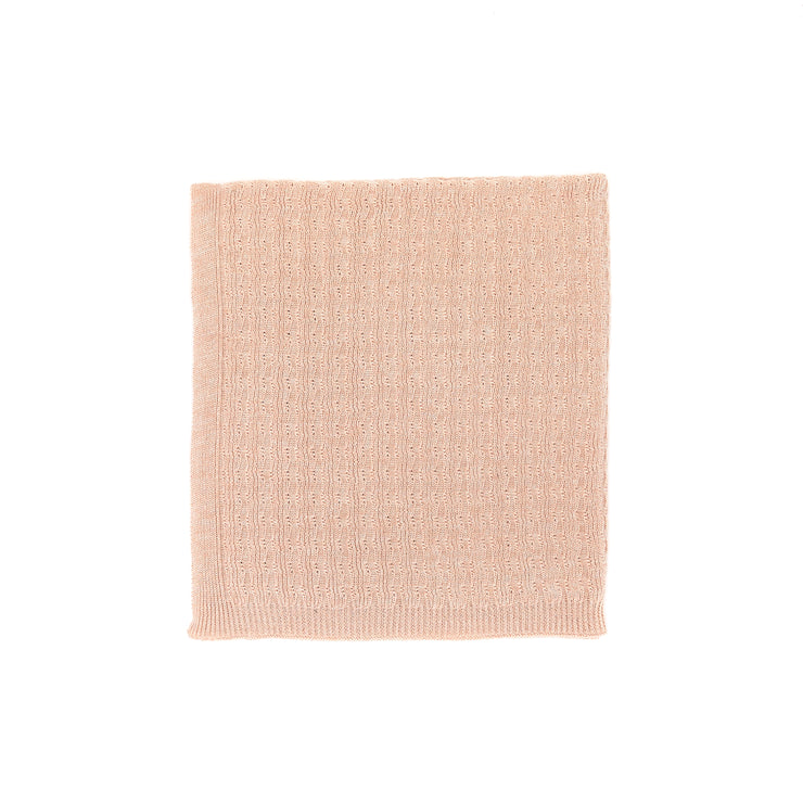 POINTELLE BLANKET Shell pink marl