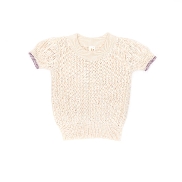 ISABELLA TOP Natural & lilac