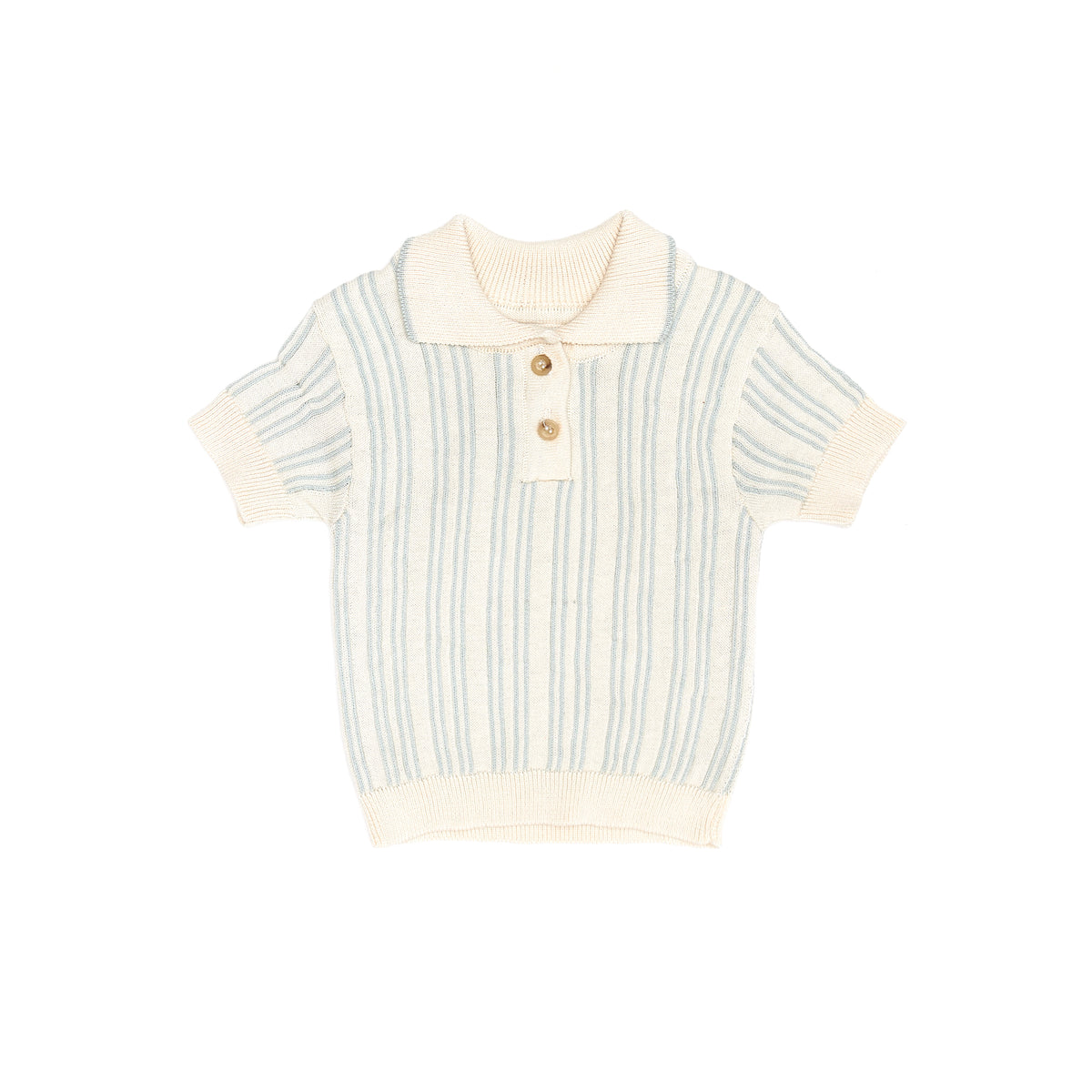 JOE TOP Light blue & natural