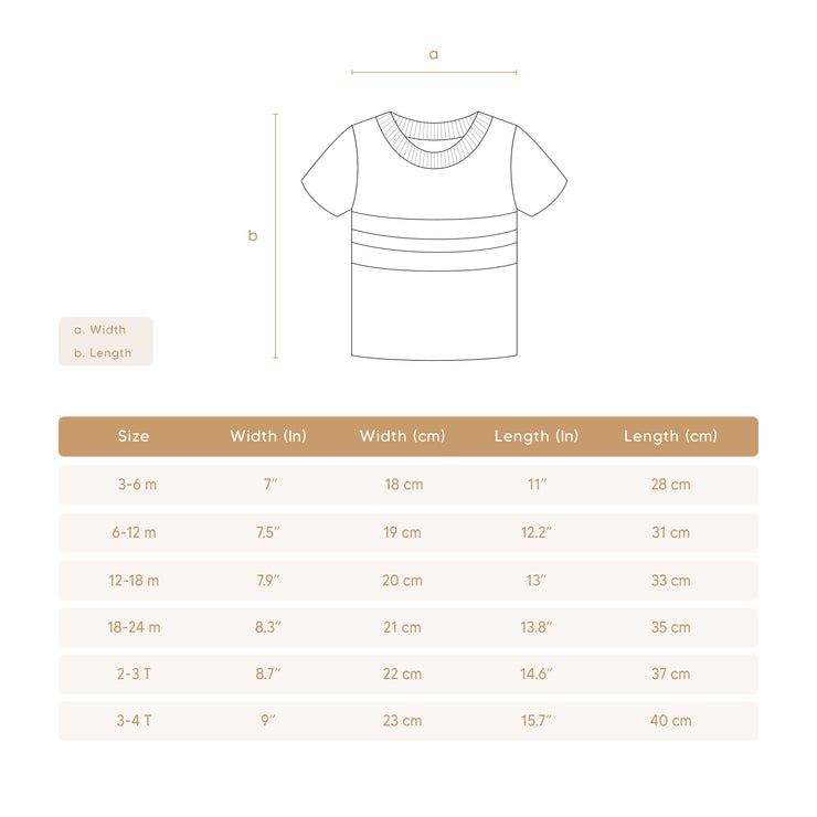 GEORGE TOP Light blue marl & natural & corn