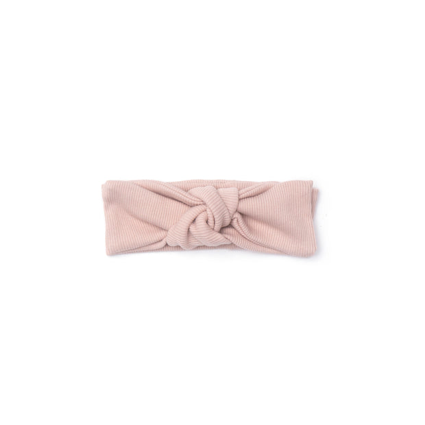 RIBBED HEADBAND SHELL PINK