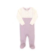 HENLEY FOOTIE Natural & lilac