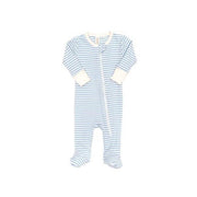 ZIP FOOTIE Blue stripes