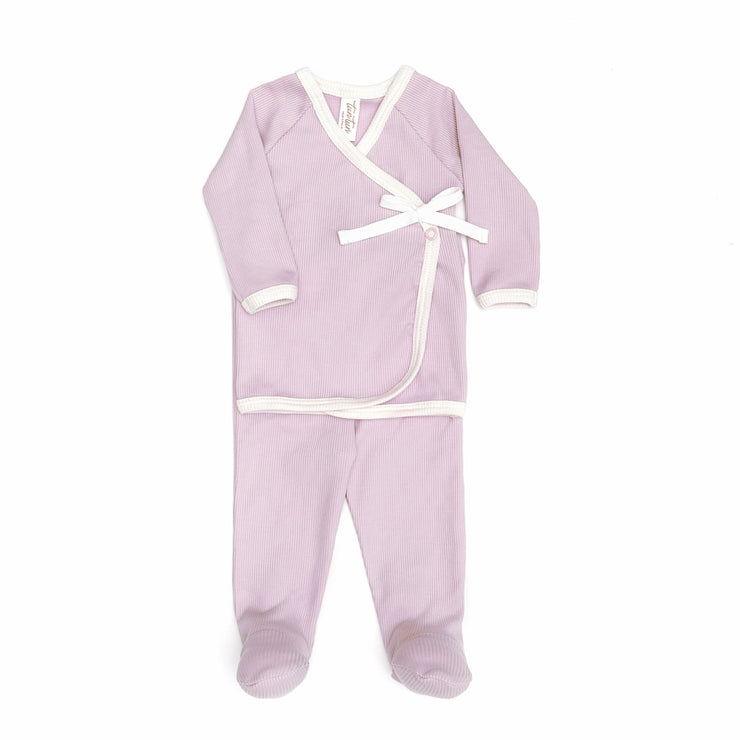KIMONO SET Lilac & natural