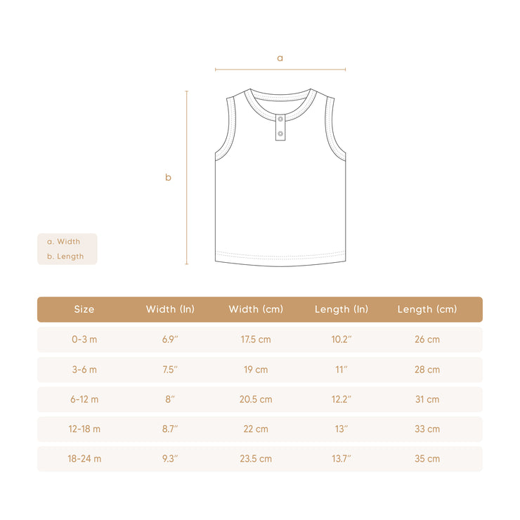 TANK TOP Storm blue & natural