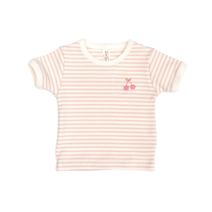 T- SHIRT Shell pink stripes