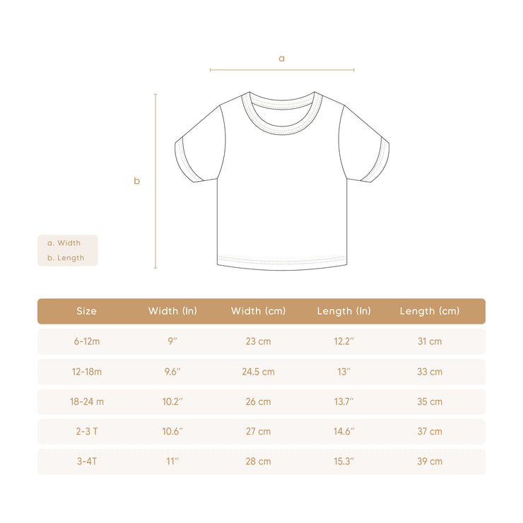 T- SHIRT Natural & shell pink