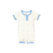 SHORT SLEEVE ROMPER Blue sprinkles