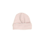 RIBBED HAT Shell pink stripes