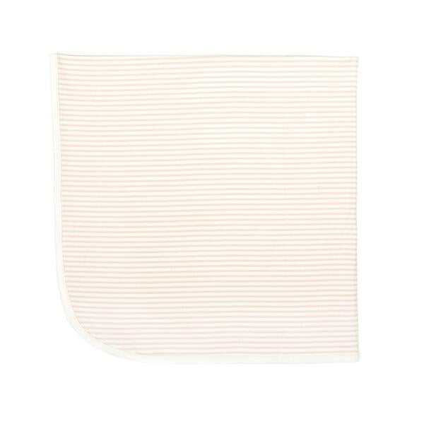 RIBBED BLANKET Shell pink stripes