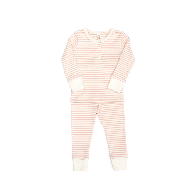 RIBBED PAJAMA Shell pink stripes