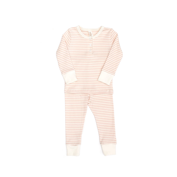 RIBBED PAJAMA Shell pink stripes