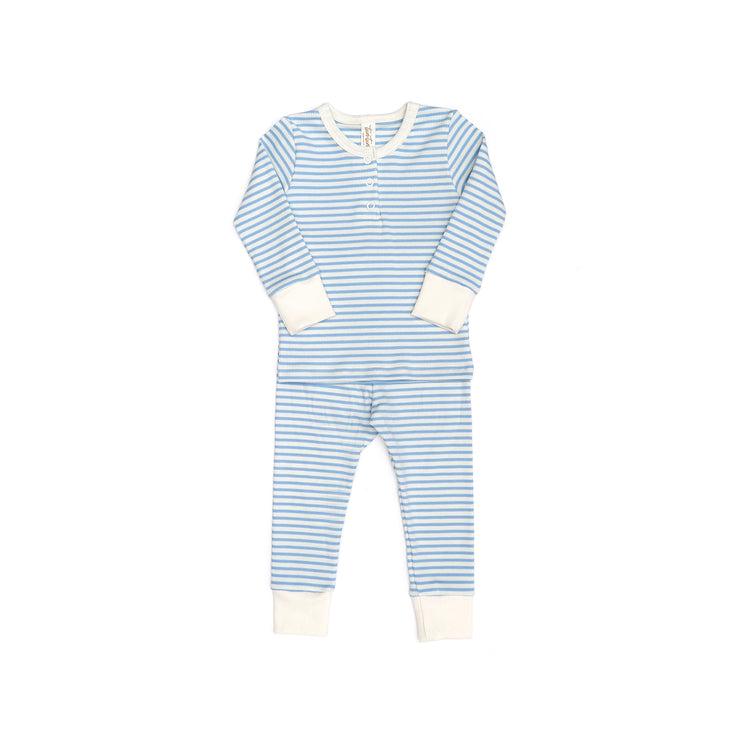 RIBBED PAJAMA Blue stripes