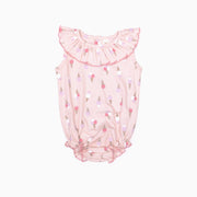 ruffle onesie Pink ice cream