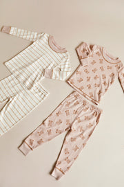 PAJAMA NATURAL & SHELL PINK STRIPES