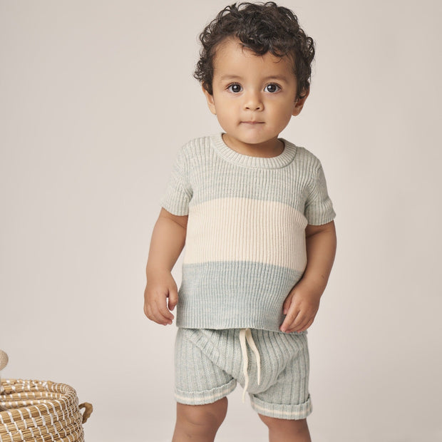 BRENDAN TOP BLUE MARL