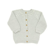 BUBBLE CARDIGAN LIGHT BLUE MARL