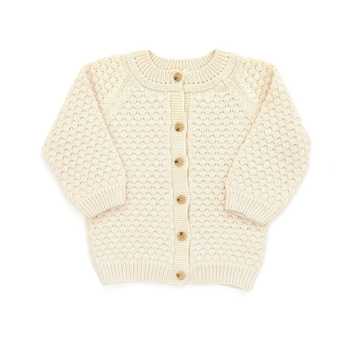 BUBBLE CARDIGAN NATURAL