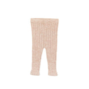 KNITTED LEGGIN SILVER PINK MARL