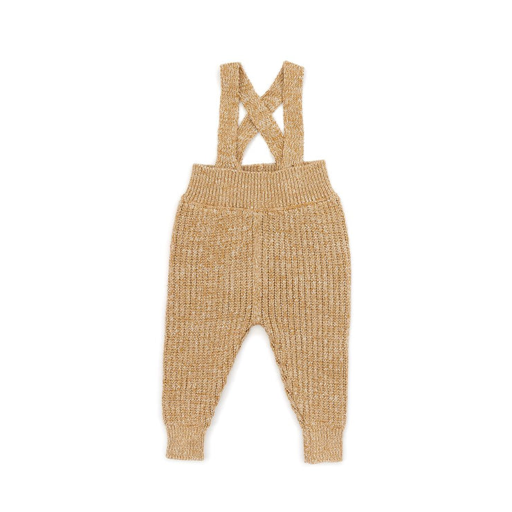 SUSPENDER PANT GOLD MARL