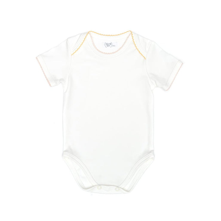 EMILY BODYSUIT NATURAL & PINK & YELLOW