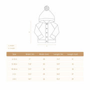 HOODED CARDIGAN MAUVE MARL