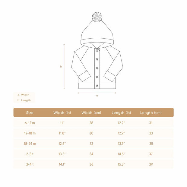 HOODED CARDIGAN MAUVE MARL
