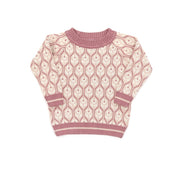 TULIP SWEATER MAUVE & NATURAL