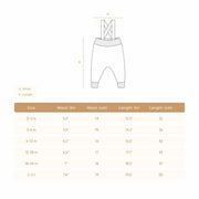 SUSPENDER PANT STEEL BLUE MARL