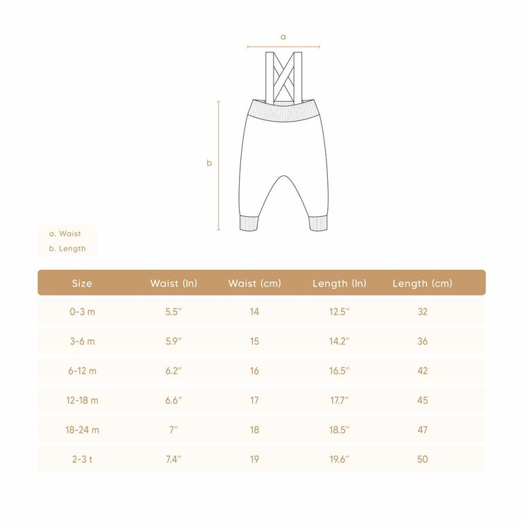 SUSPENDER PANT STEEL BLUE MARL