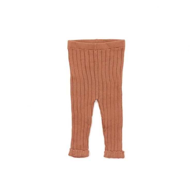 KNITTED LEGGIN RUST