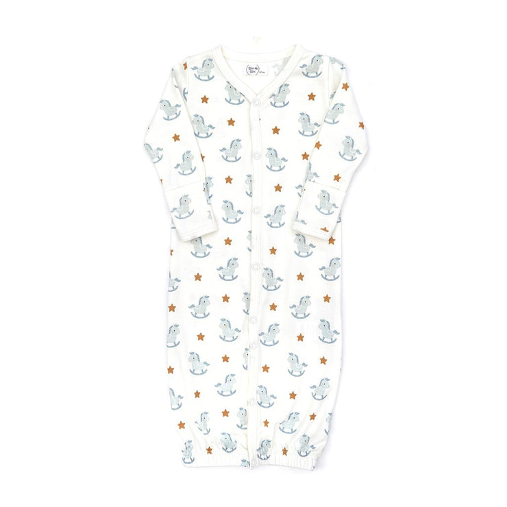 CONVERTER GOWN NATURAL & LIGHT BLUE PONY