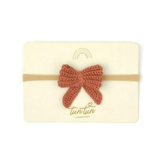 BOW HEADBAND RUST