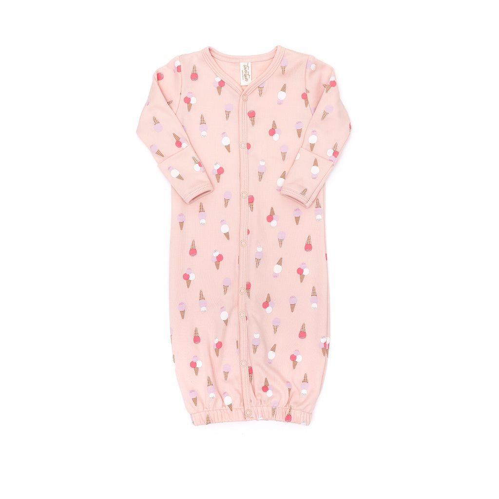 Converter Gown Pink ice cream - pima cotton