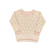 TULIP SWEATER NATURAL & SHELL PINK