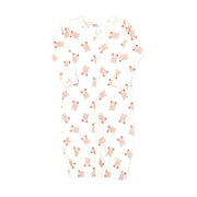 CONVERTER GOWN NATURAL & PINK BEARS
