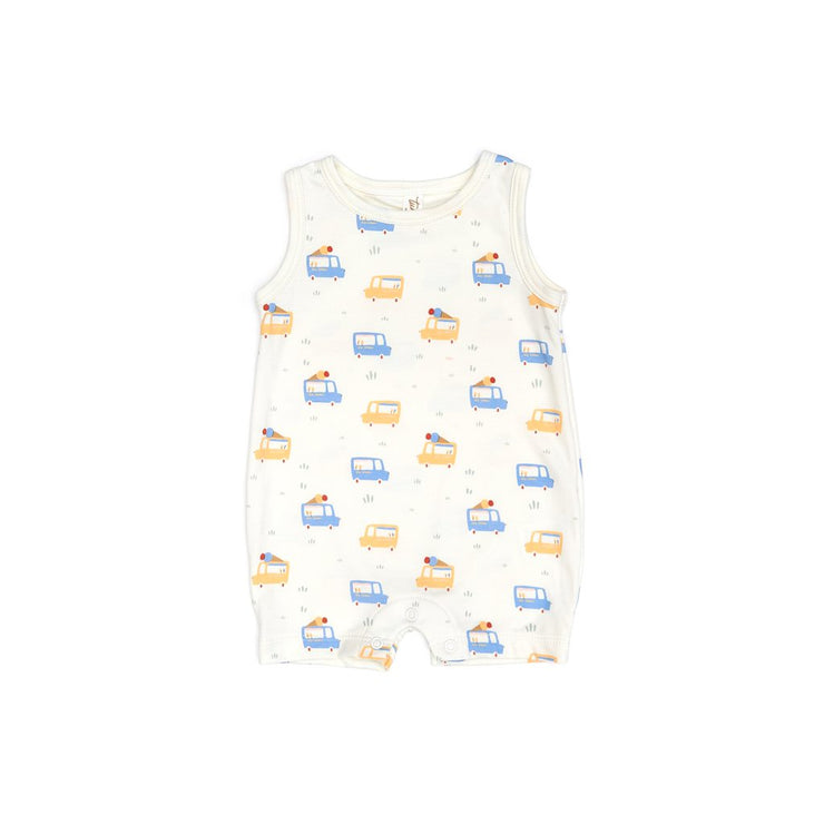 sleeveless romper Natural cars