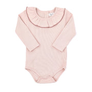 Ruffle Bodysuit Shell pink