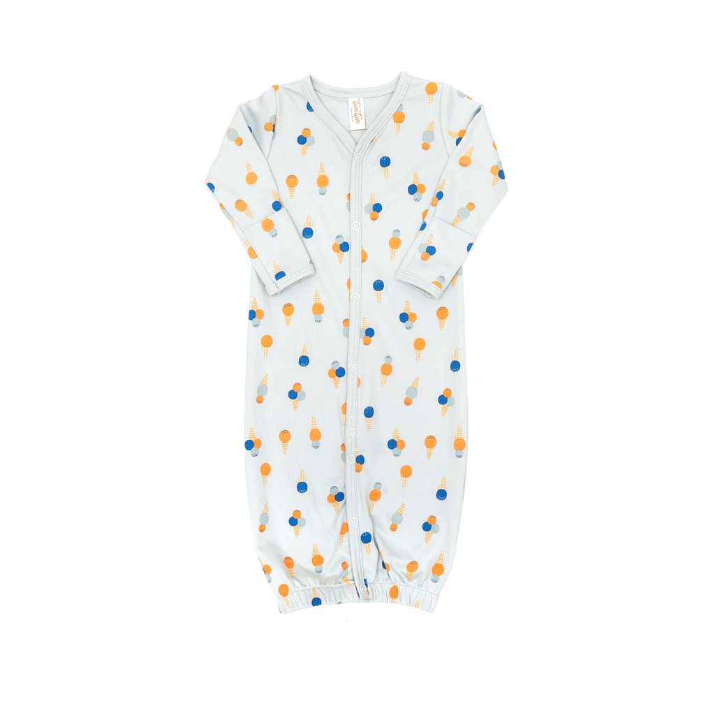 Converter Gown Light blue ice cream - pima cotton