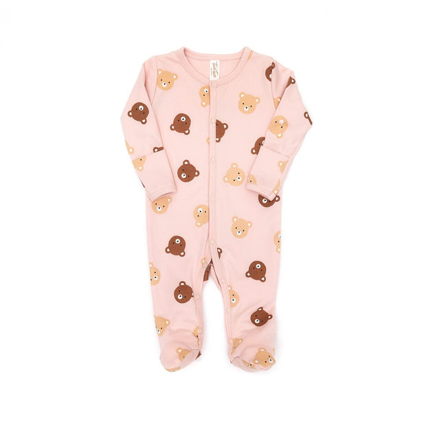 Snaps footie Pink bears