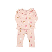RUFFLE SET SHELL PINK FLOWER