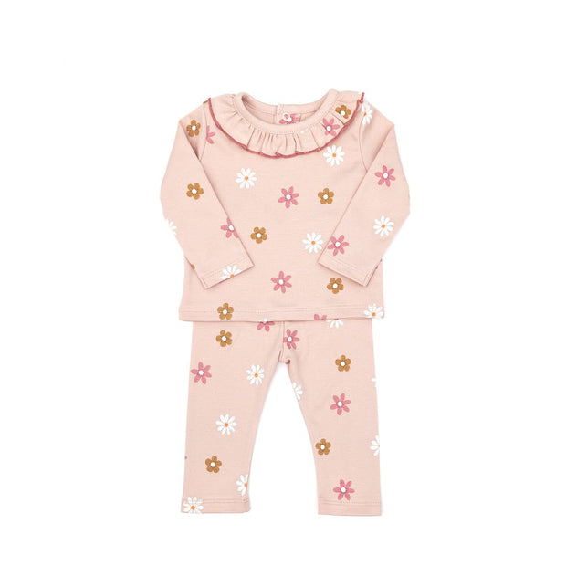 RUFFLE SET SHELL PINK FLOWER