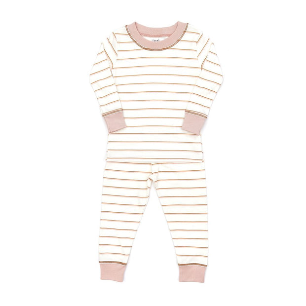 PAJAMA NATURAL & SHELL PINK STRIPES