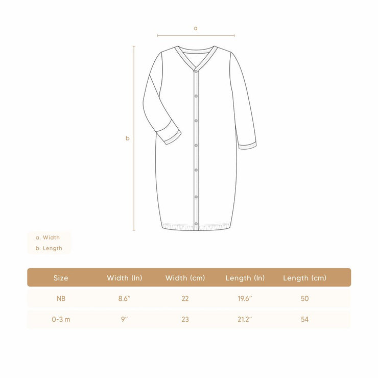 CONVERTER GOWN NATURAL & LIGHT BLUE PONY