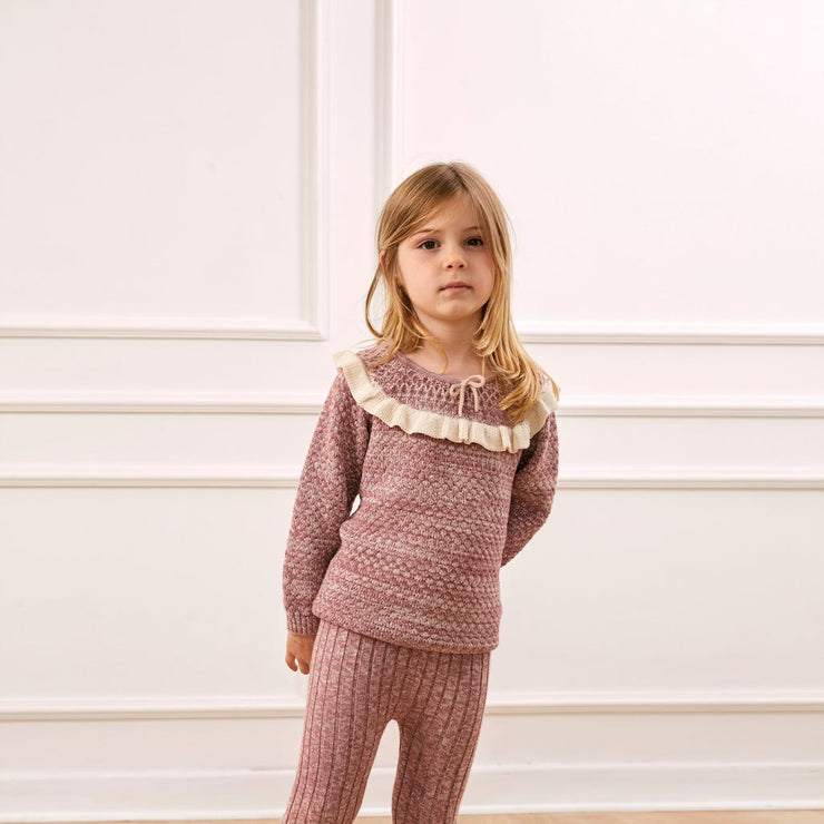 ADRIANNE SWEATER SILVER PINK MARL