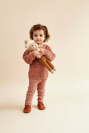 KNITTED LEGGIN MAUVE MARL