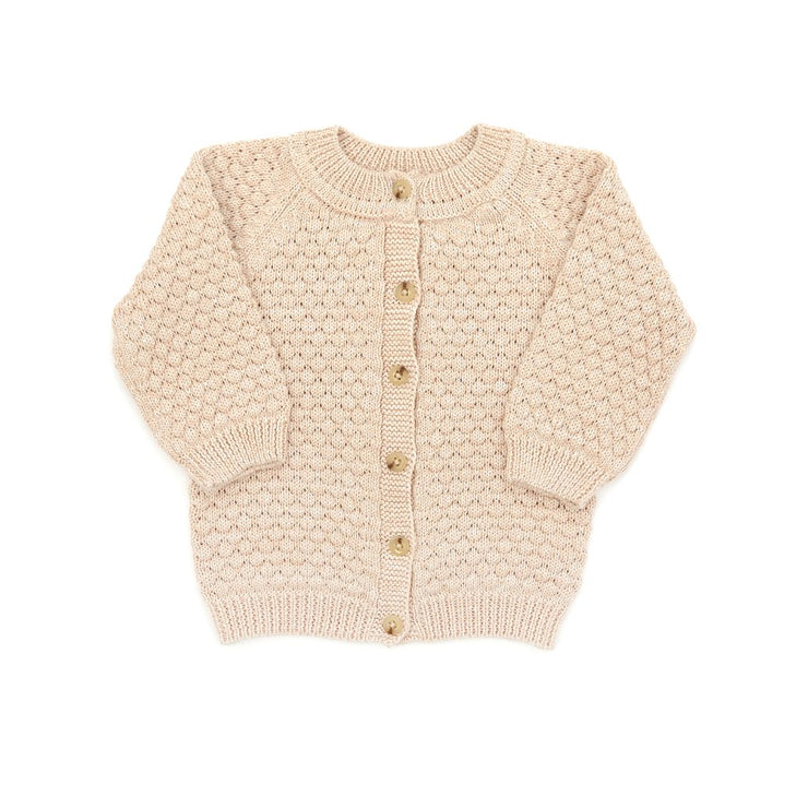 BUBBLE CARDIGAN BEIGE MARL