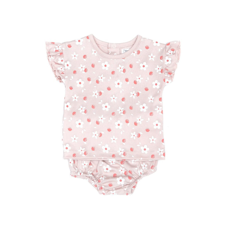 RUFFLE SET SHELL PINK FLOWER