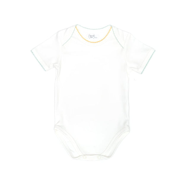 EMILY BODYSUIT NATURAL & BLUE & YELLOW